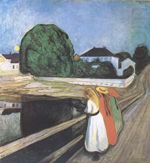 Girls on a Bridge (mk09), Edvard Munch